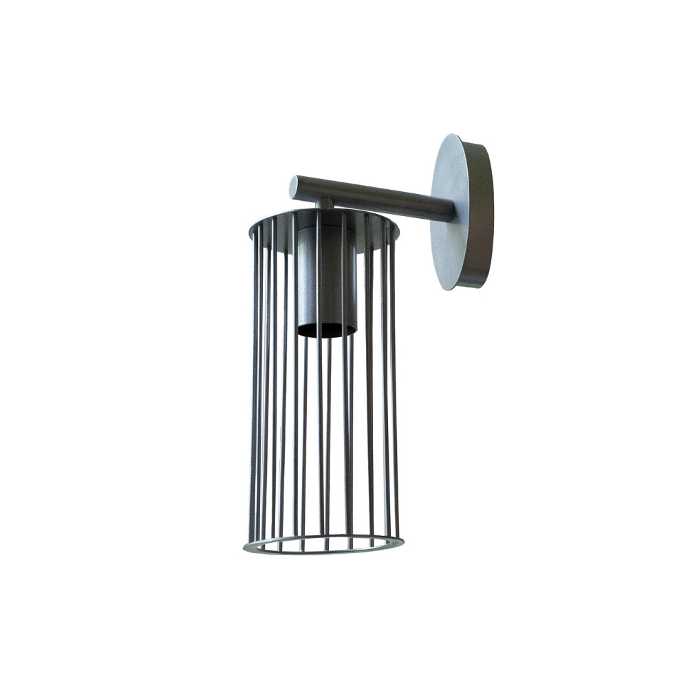 Бра под одну лампу Е27 MSK Electric Malta настенный светильник в стиле лофт NL 1020 AL серый Киев - изображение 2