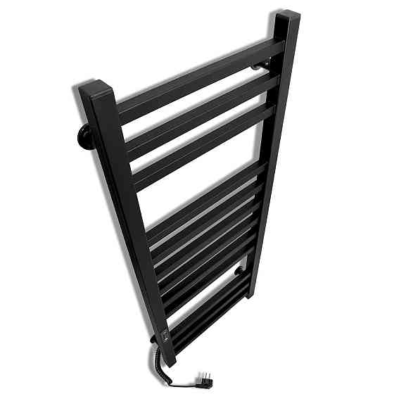 Електрична рушникосушка Laris Зебра Імідж ЧФЧ12 350Х900 Е чорна, ліве підключення Київ