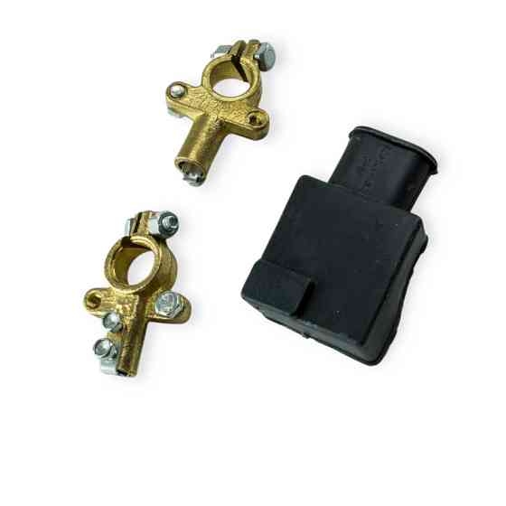 Клема вантажна (к-т) латунь посилений. з чохлом Мукачево