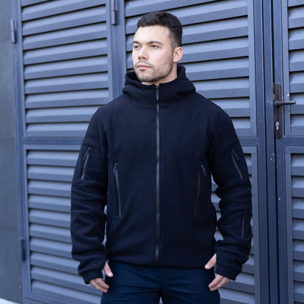 Чоловіча толстовка флісова на блискавці Pobedov Explorer синя Київ - фото 1