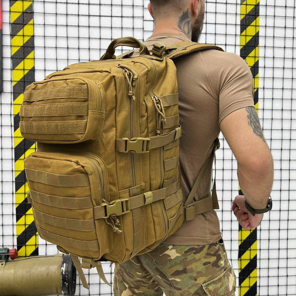 Рюкзак 48л тактический водонепроницаемый с молли Койот Одесса - изображение 1