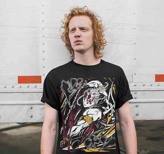 Футболка аниме Истребитель демонов оверсайз (S/M/L) Черний AnimeJ0961 Днепр