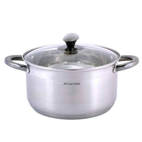 Набір каструль 8 предметів (каструлі 1,5/2/3/5л) нержавіюча сталь порожнисті ручки 4927 KAMILLE Житомир - изображение 3