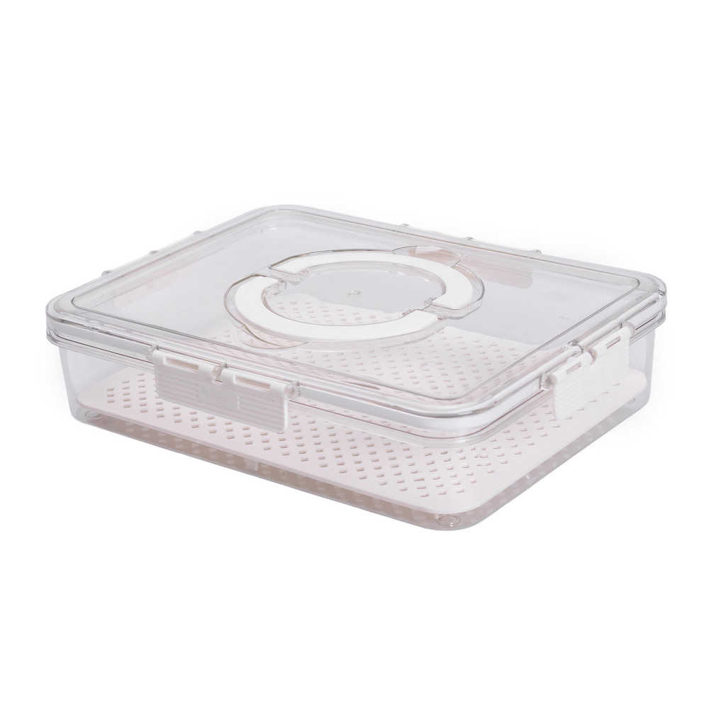 Контейнер для їжі з ручкою 31х24х7 см пластиковий харчовий контейнер 2.5 л HP-27-10 Коломия - фото 1
