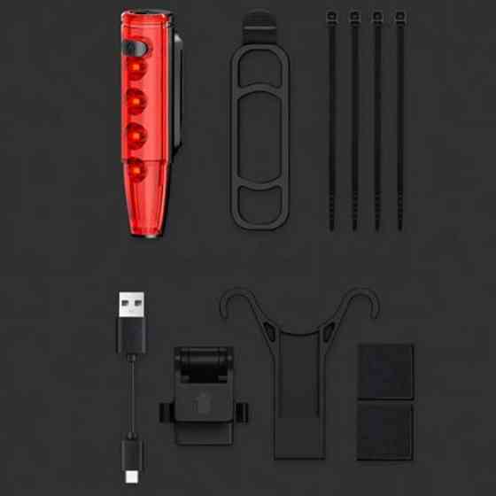 Велоліхтар на багажник LEADBIKE LD77-LS-4 LED, Задній акумуляторний велоліхтар, EI-258 що перезаряджається Київ