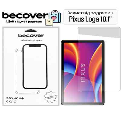 Стекло защитное BeCover Pixus Loga 10.1" (713702) Винница