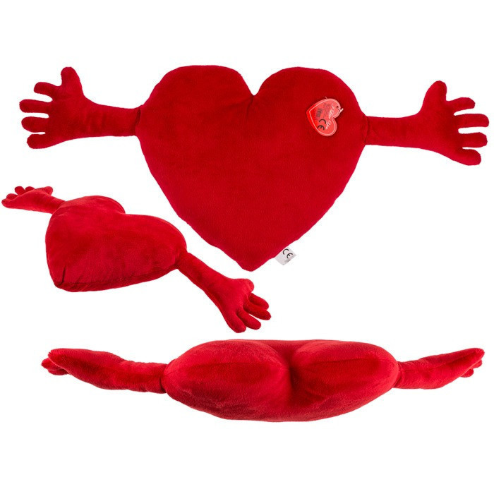 М'яка іграшка серце Red plush heart with arms 70 cm Sex Aura Київ - фото 1
