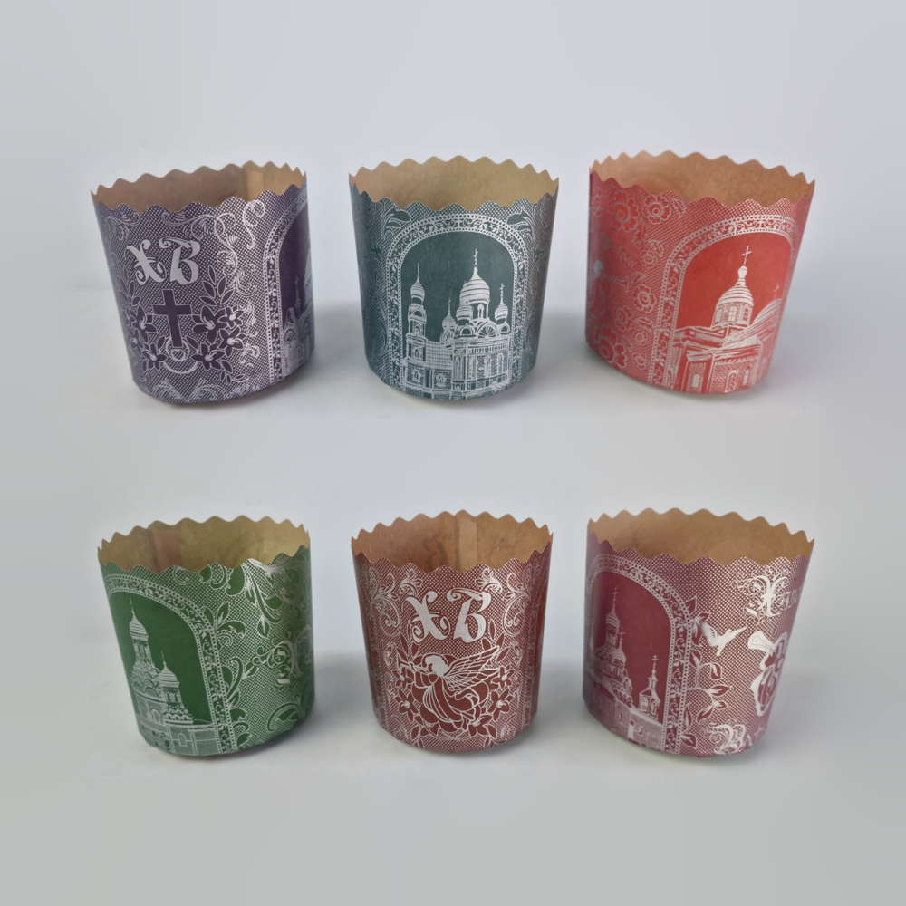 Форма для випічки паски (85*90) Срібні собори(250гр) (50 шт) Харків - фото 1