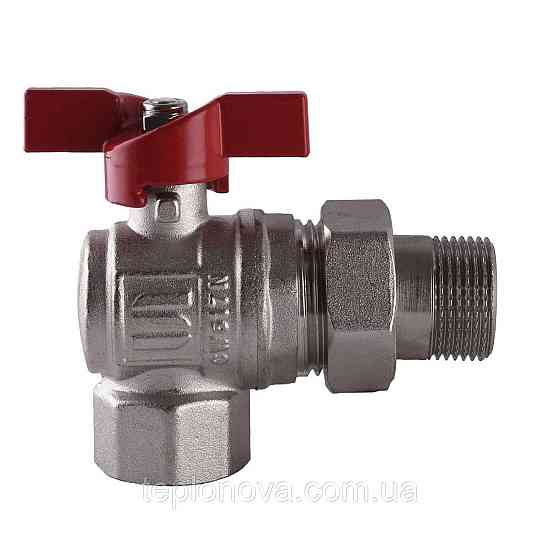 Кран шаровый угловой с американкой SELBA 3/4″ SL1543 Черновцы