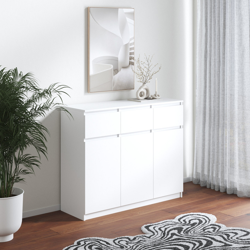 Комод VAYS в спальню, сучасний, без ручок R-33 Білий Львів - фото 1