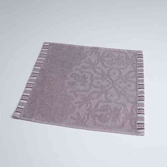 Полотенце кухонное махровое с орнаментом GM Textile 30х30см 400г/м2 (Пепельный) Сумы