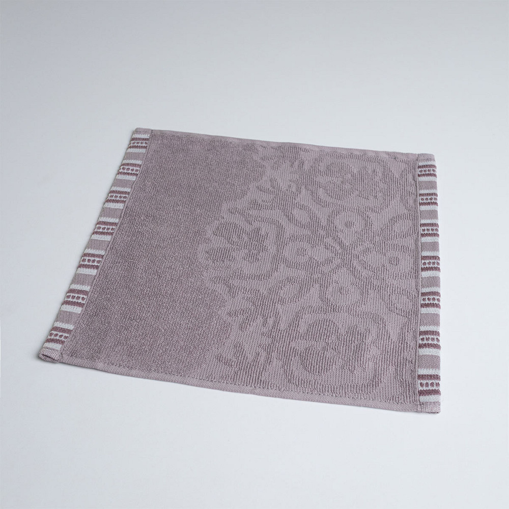 Полотенце кухонное махровое с орнаментом GM Textile 30х30см 400г/м2 (Пепельный) Сумы - изображение 1