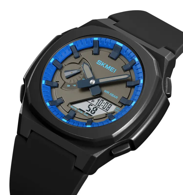 Часы мужские наручные Skmei 2091 (Черный/Синий/Белый) Винница - изображение 3