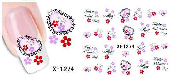 Наклейки для дизайна ногтей - размер стикера 5*6см, инструкция по применению есть в описании товара Киев