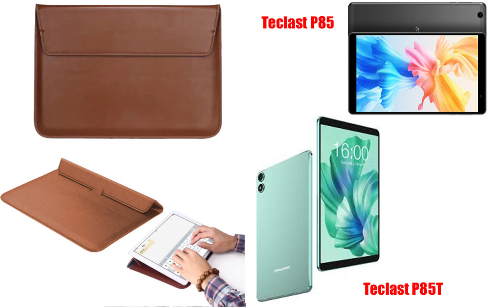 Чохол-конверт VitoCase для Teclast P85, P85T, з функцією підставки для планшета Коричневий Київ - фото 1