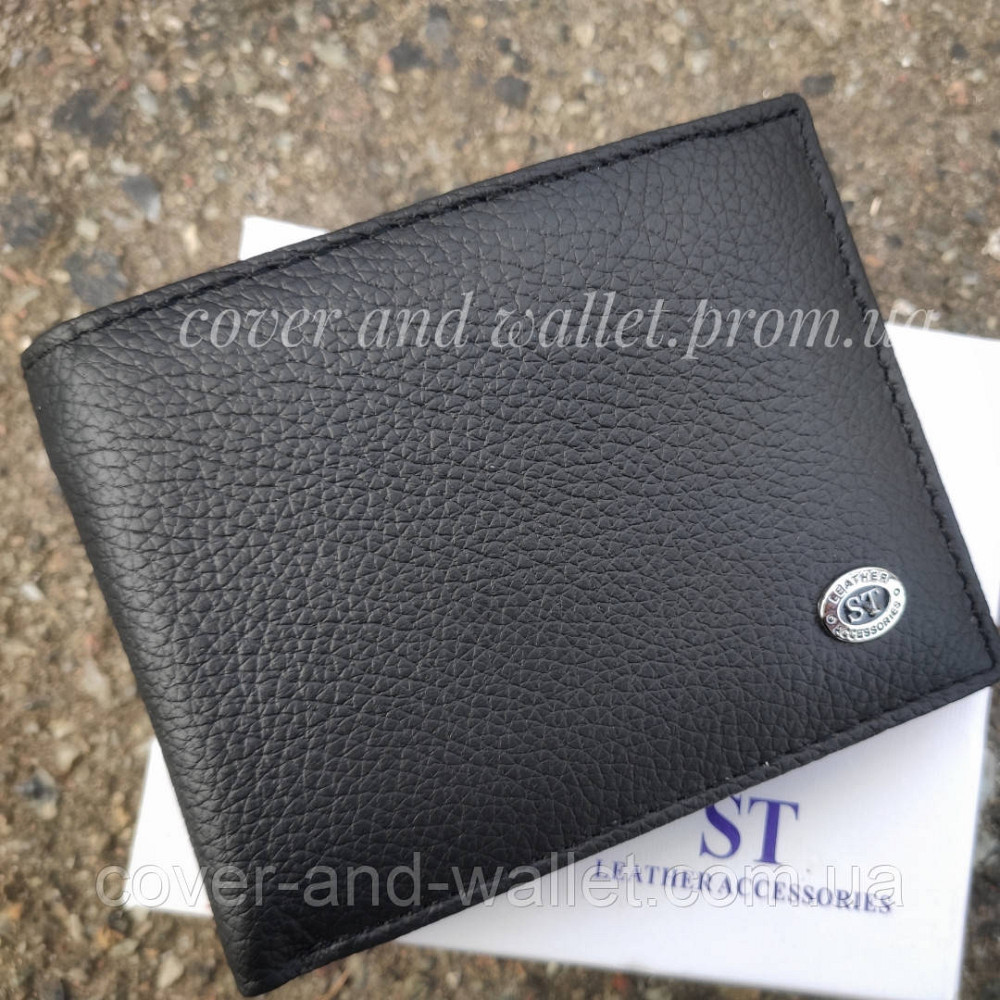 Стильный мужской кожаный кошелек на магнитной фиксации ST 1 Киев - изображение 3