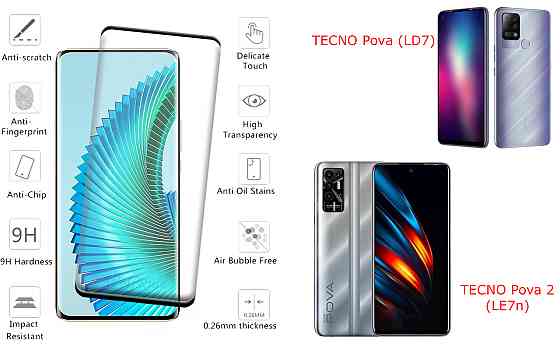 Захисне скло HyperGlass Pro для TECNO Pova (LD7), Pova 2 (LE7n) – максимальна чутливість та захист Київ