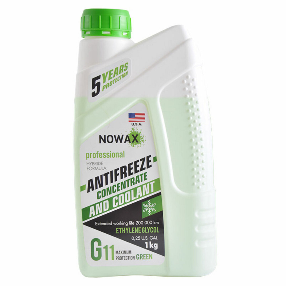 Антифриз NOWAX GREEN G11 концентрат (зелений) 1кг Киев - изображение 1
