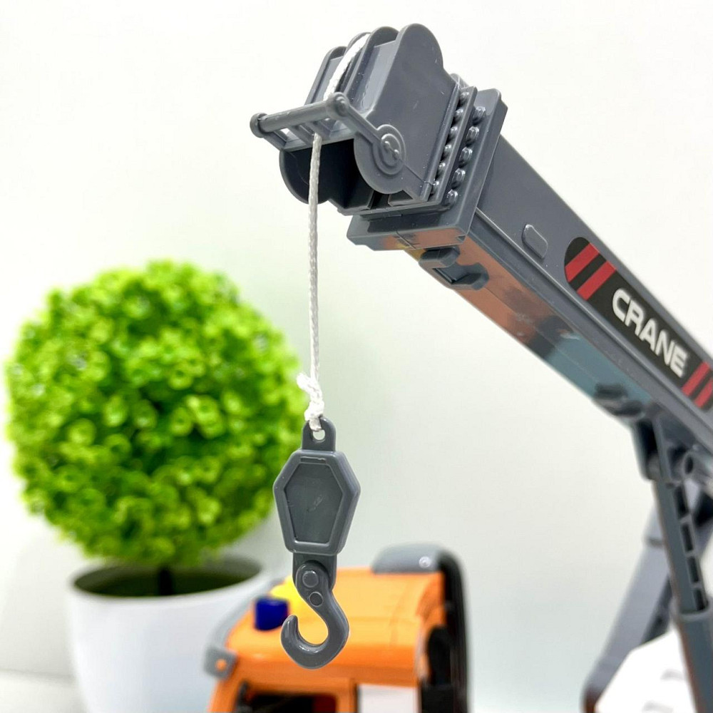 Спецтехніка Автокран світло звук інерція рухомі елементи 1:16 Помаранчева (ZH 812-4) Чернігів - фото 5