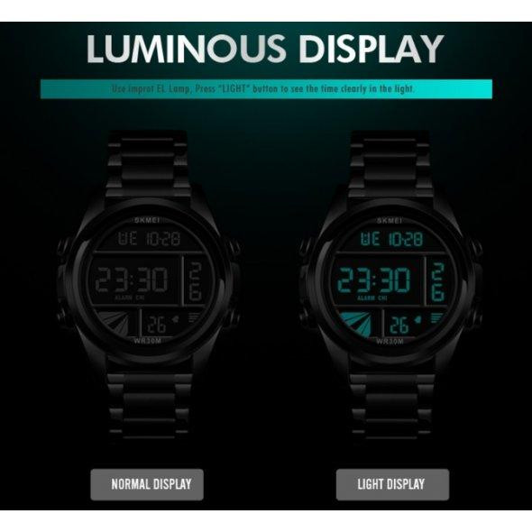 Наручний чоловічий годинник Skmei 1448 Indigo Чорний Вінниця - фото 4