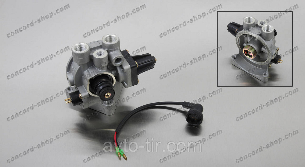 Кран осушителя воздуха MAN / DAF / MB / IVECO 12,5 bar, 4 порта 24V, Луцк - изображение 1