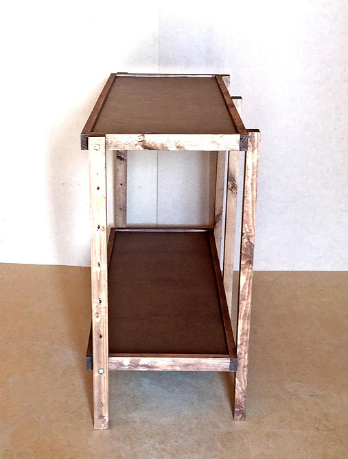 Етажерка розбірна "Честер" 2 полиці 40х100х80 капучино Миколаїв - фото 3