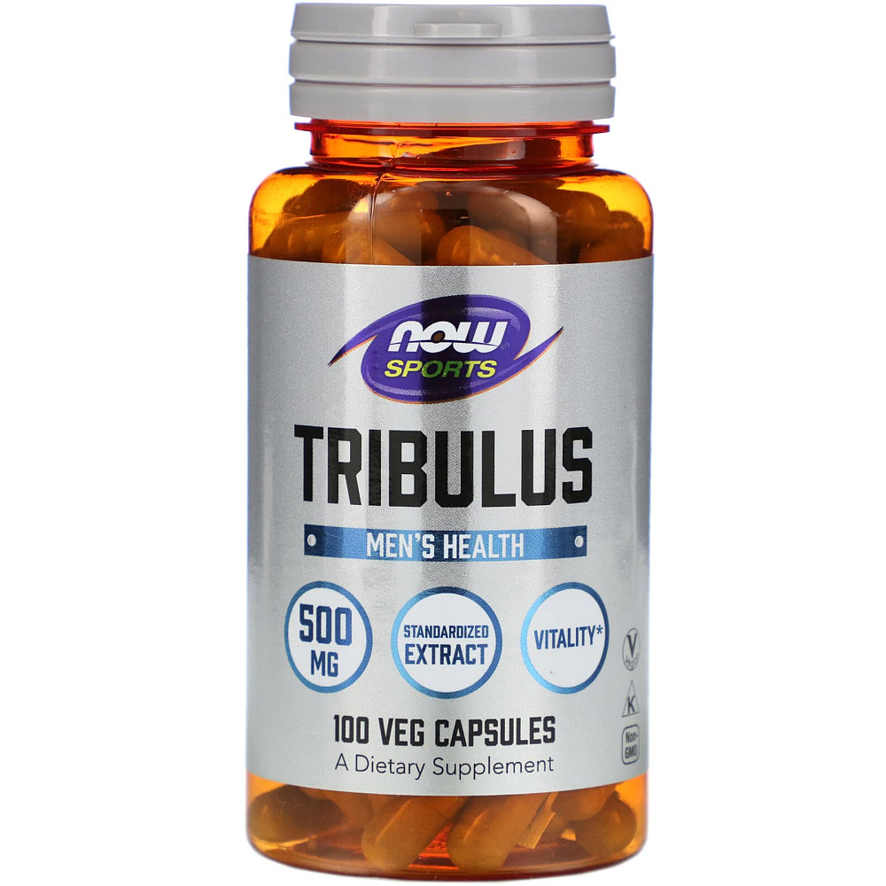 Трибулус, Tribulus, Now Foods, Sports, 500 мг, 100 вегетарианских капсул Луцьк - фото 1