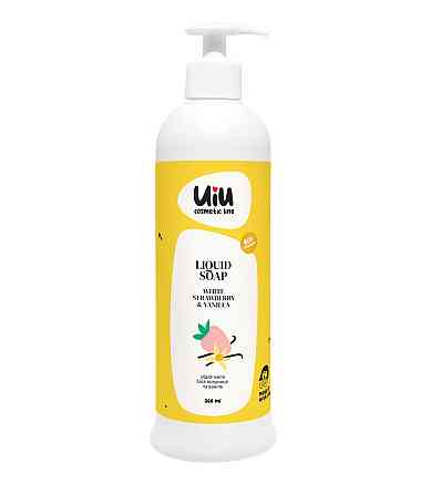 Жидкое мыло Белая клубника&Ваниль UIU DeLaMark 300 мл Киев