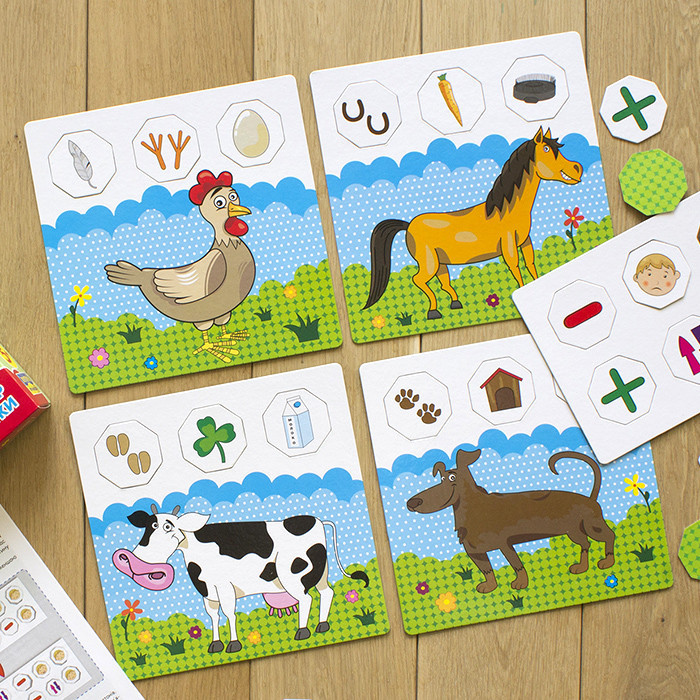 Детские учебные пазлы. Кто живет на ферме 13203005, 15 развивающих игр в наборе Винница - изображение 3