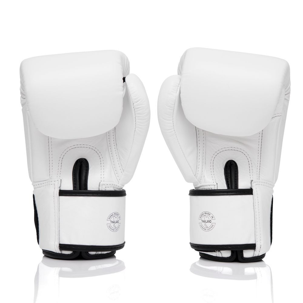Боксерські рукавиці Fairtex BGV1-ONE (натуральна шкіра) White 10 унцій Київ - фото 6