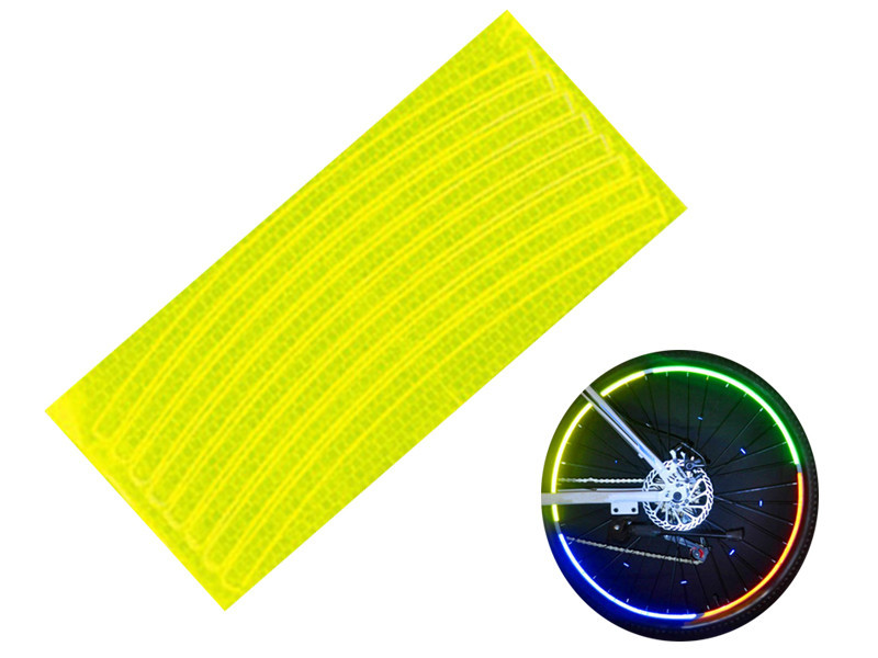 Світловідбивні наклейки на колесо велосипеда Feel Fit жовті Бровари - фото 1