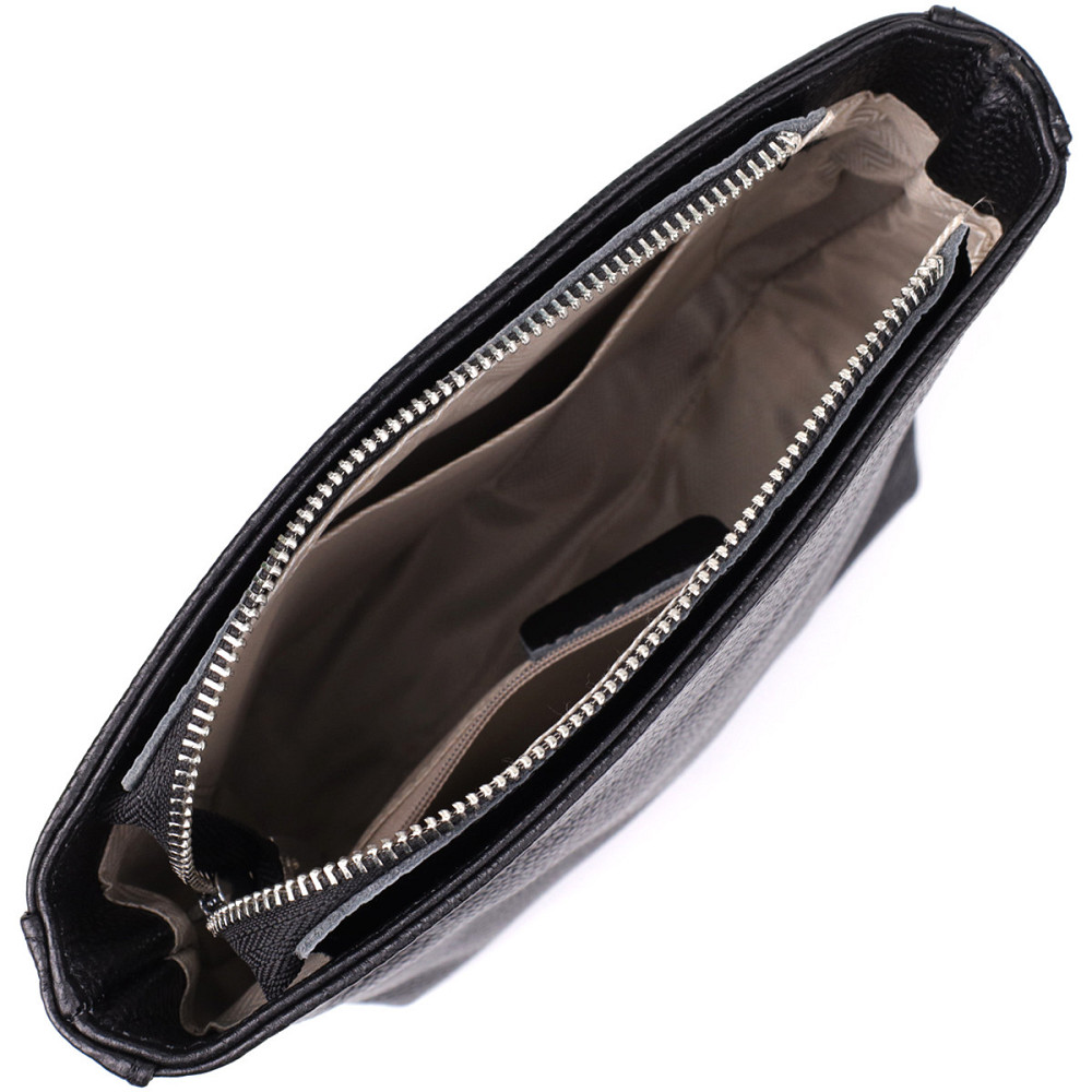 Женская сумка на плечо из качественной натуральной кожи Vintage 22914 Черный Киев - изображение 7