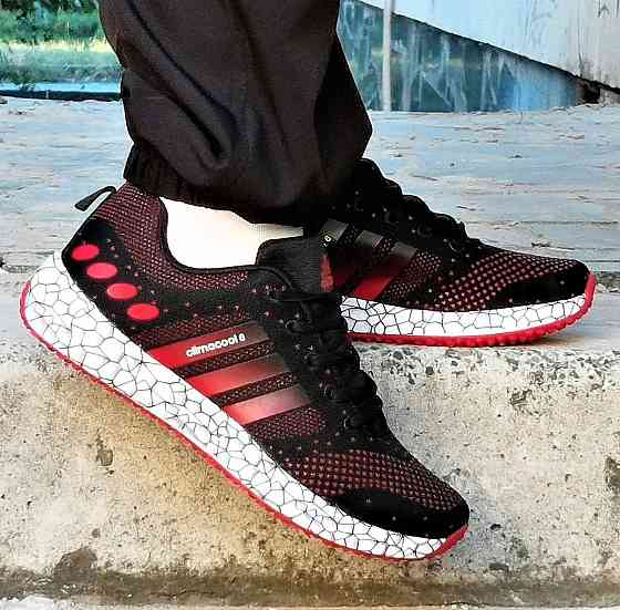 Кроссовки Adidas Climacool Чёрные Мужские Адидас Красные (размеры: 41,42,43,44,45) Днепр