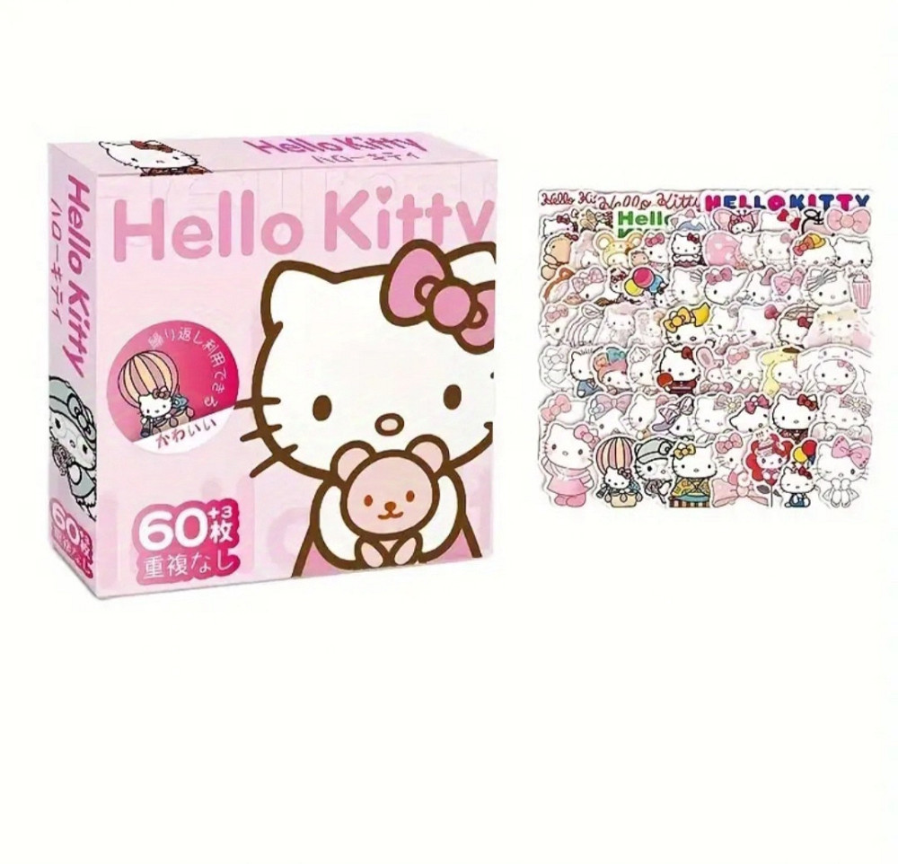 Набор стикеров 60шт с любимыми героями мультфильмов Киев - изображение 1