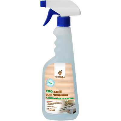 Спрей для чистки ванн Tortilla Эко средство для сантехники и кафеля 450 мл (4820178060592) Вінниця - фото 1