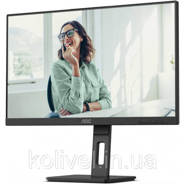 TFT 23.8" AOC 24P3CV, IPS, 75Hz, HDMI, DP, USB-С, RJ-45, USB-hub, HAS, Pivot, колонки, чорний (24P3CV) Київ - фото 3