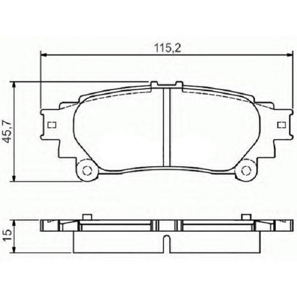 Тормозные колодки Bosch дисковые задние LEXUS RX ''09 0986495174 Харьков - изображение 2