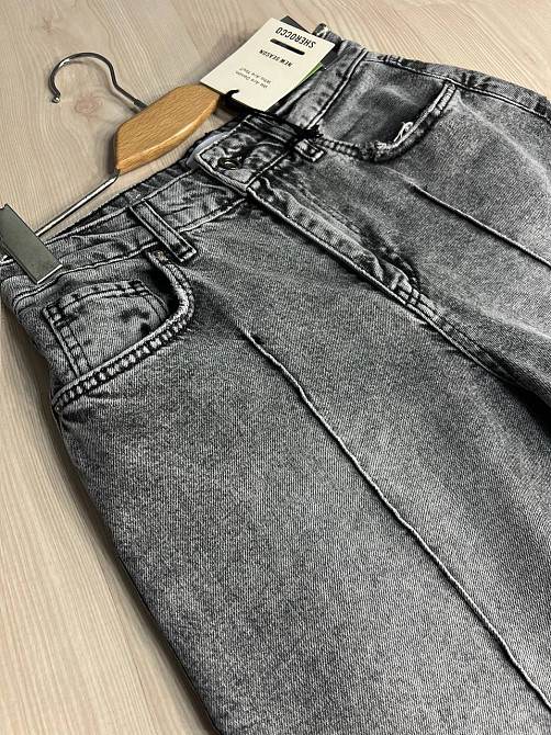 Шорты женские джинсовые Sherocco 391 бермуды длинные с манжетами и стрелкой серые, серый, 29, 29, 82 см, 114 см Киев - изображение 8