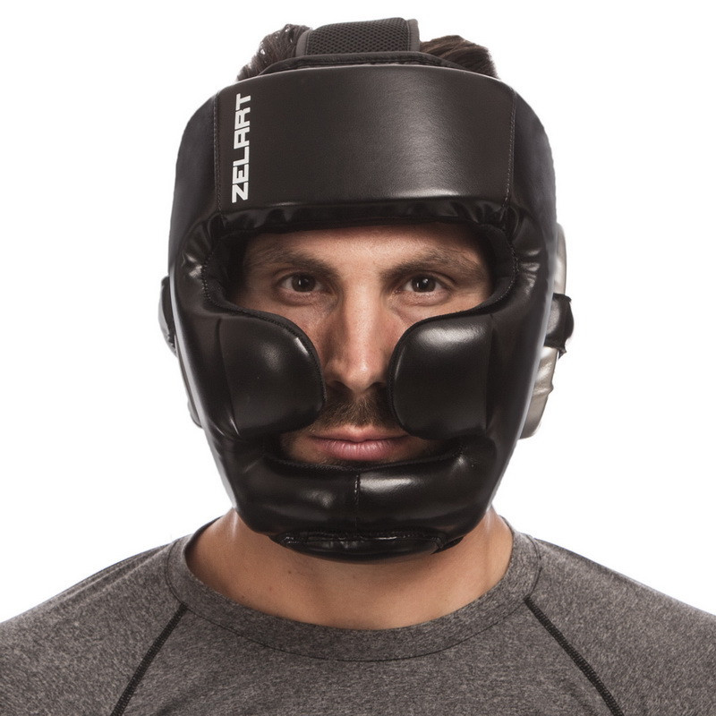 Шлем боксерский с полной защитой ZELART-1355 M-XL Шлемы для бокса и единоборств Киев - изображение 7