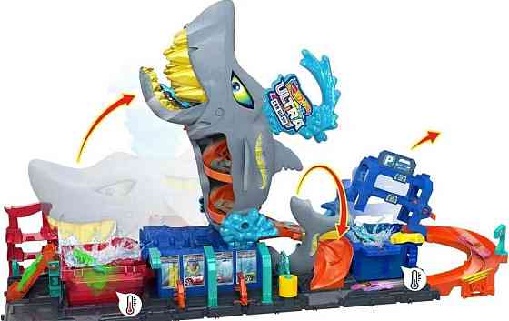 Трек набор Хот Вилс Сити Автомойка Супераккула Hot Wheels HTN82.  ОРИГІНАЛ! Харьков