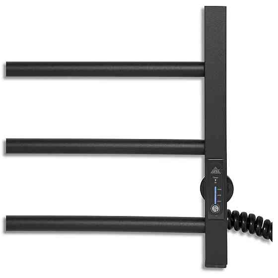 Електрична рушникосушарка Laris Зебра Альфа ЧФЧ10 500Х900 Е чорна, праве підключення Київ