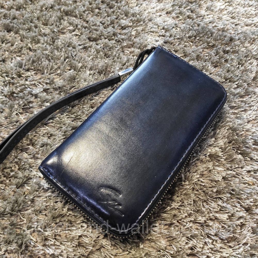 Темно-синій гаманець на блискавці Kivi Київ - фото 6