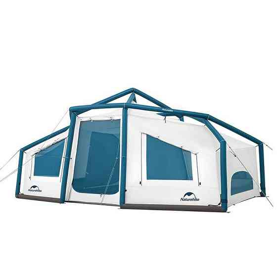 Намет надувний Naturehike CNK2300ZP012, блакитний великий Киев
