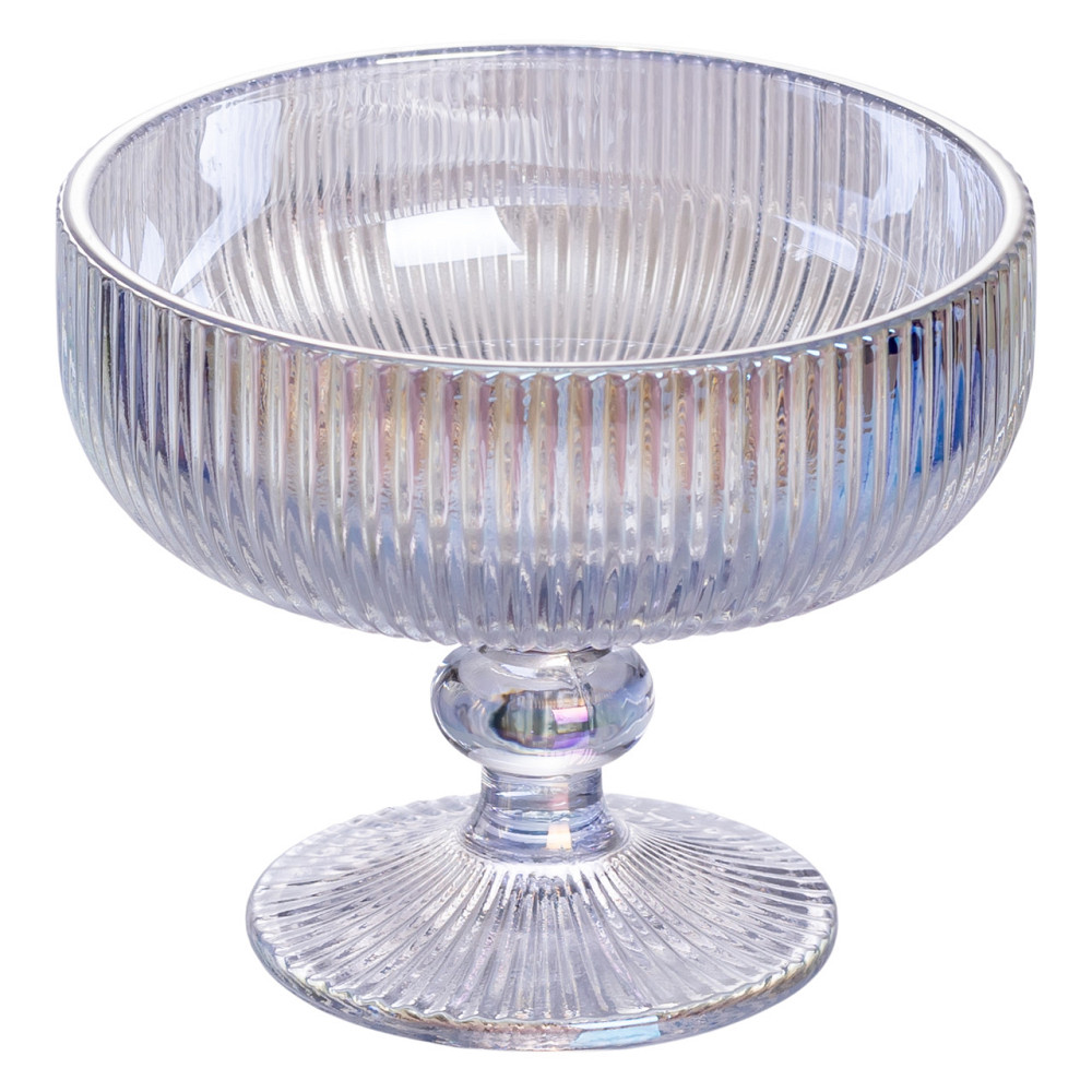 Yiwu Набір креманок на ніжці 6 шт 400 (мл) скляні креманки для морозива, фруктів, десертів Сіри Коломыя - изображение 2