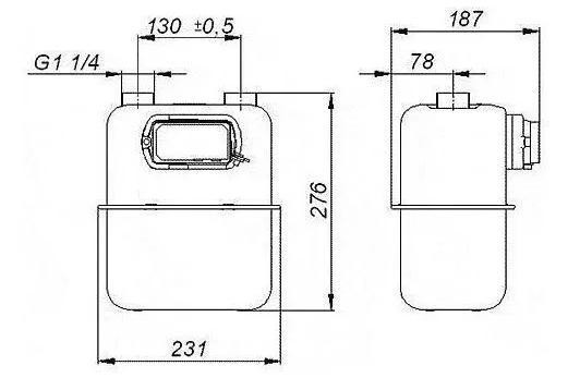 Газовий лічильник Metrix UG G6T зовнішій мембранний вуличний газовий лічильник з термокоректором G6 Apator Metrix Польща Тернопіль - фото 2