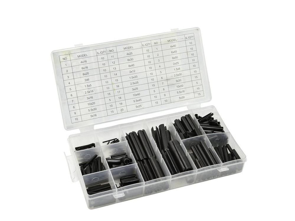 РемНабір штифтів "GeKo" пружинних циліндичних, комплект: 30 розмірів -   315 штук Київ - фото 1