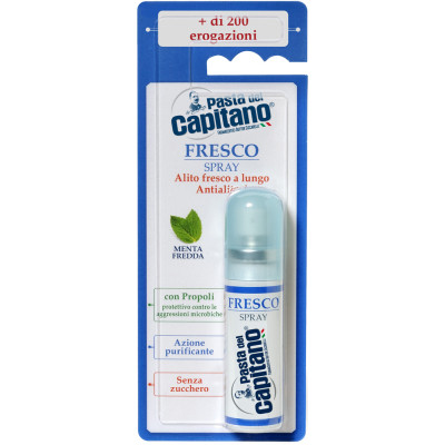 Спрей для полости рта Pasta del Capitano Fresco Fresh Mouth Spray Mint Против неприятного запаха С мятой 15 мл (8002140033506) Винница - изображение 1