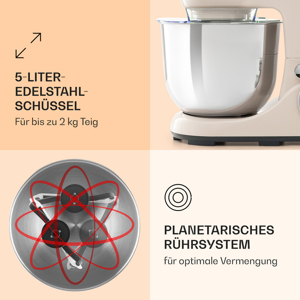 Кухонний комбайн Bella Pico 2G 1300W 1.7HP 6 рівнів 5 літрів вершків (Німеччина, читати опис) Рівне - фото 4