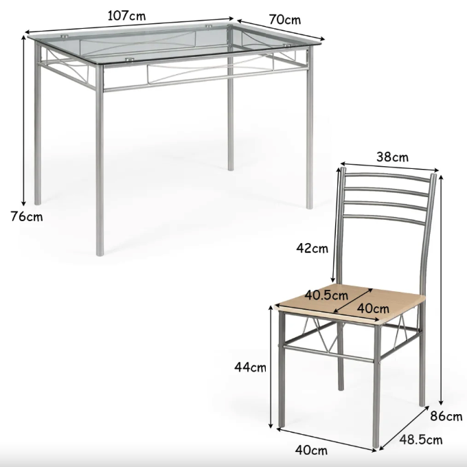 Обеденный стол со стульями Бежевый комплект мебели для кухни и гостиной Corners Киев - изображение 3