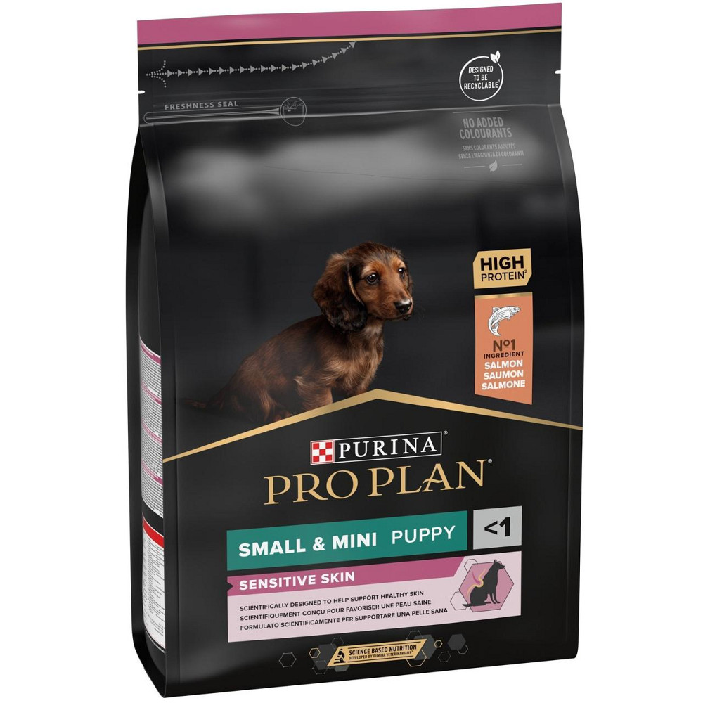 Сухой корм для щенков мелких пород с чувствительной кожей Purina Pro Plan Small&Mini Puppy Sensitive Skin 3 кг Винница - изображение 1